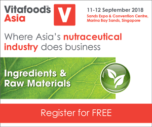 Vitafoods Asia 11 – 12 September 2018